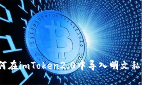 如何在imToken2.0中导入明文私钥？